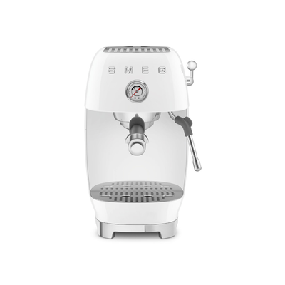 Smeg Manual Espresso Coffee Machine with Cold Brew ECF03WHUS (White)