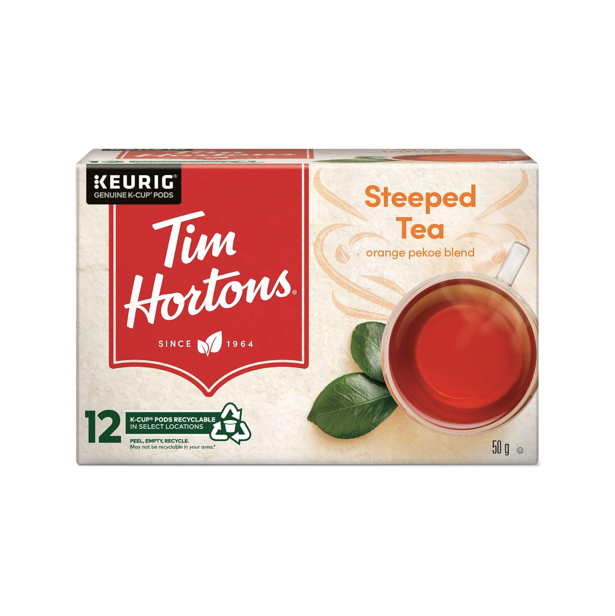 Tim Hortons Steeped Orange Pekoe Tea K-Cup Pods – The Kitchen Barista ...