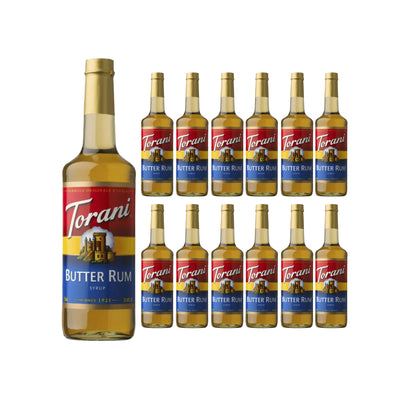 Torani Butter Rum Syrup (750ml x 12 Bottles)