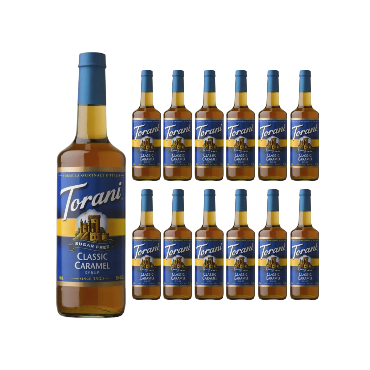 Torani Classic Caramel Syrup (750ml x 12 Bottles)