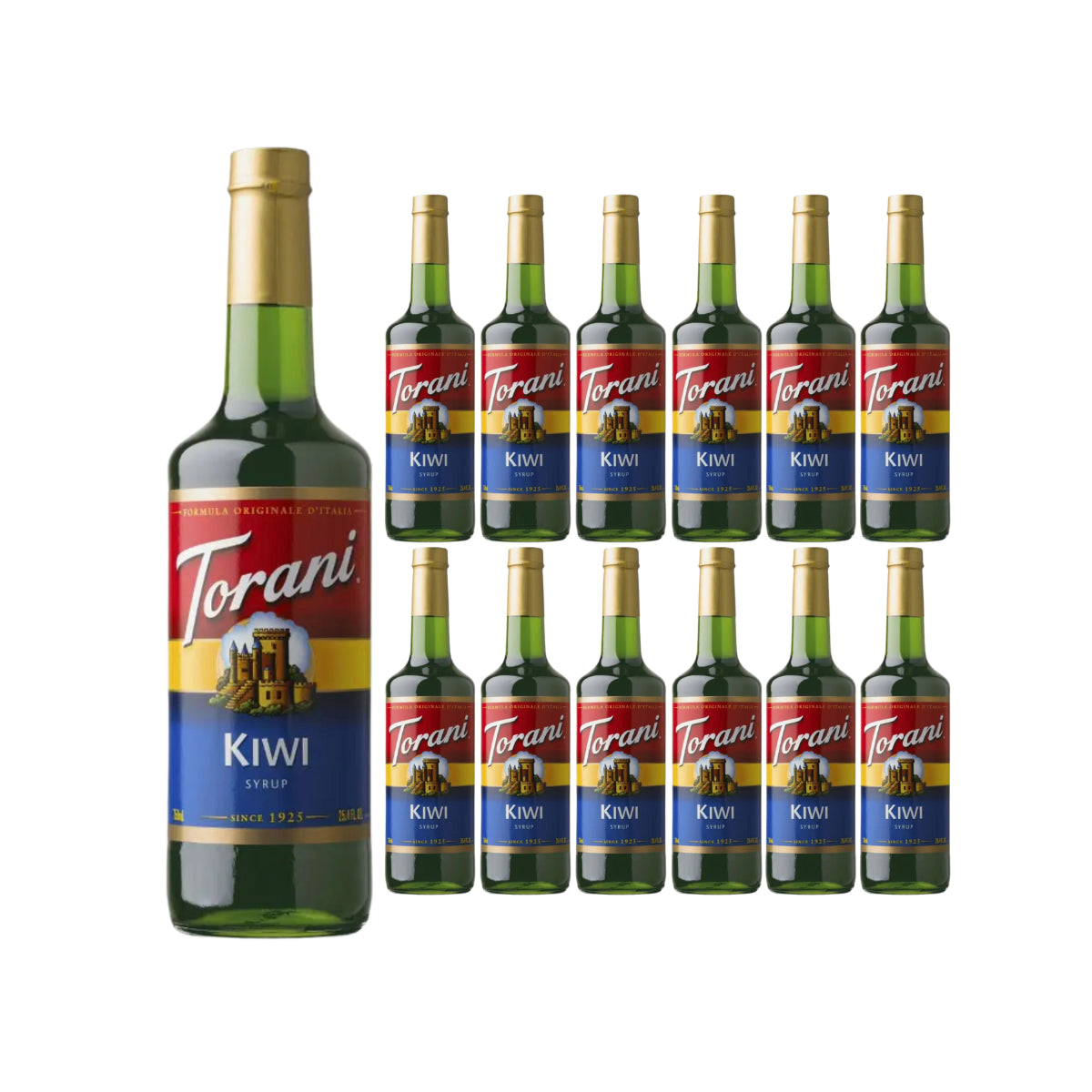 Torani Kiwi Syrup (750ml x 12 Bottles)