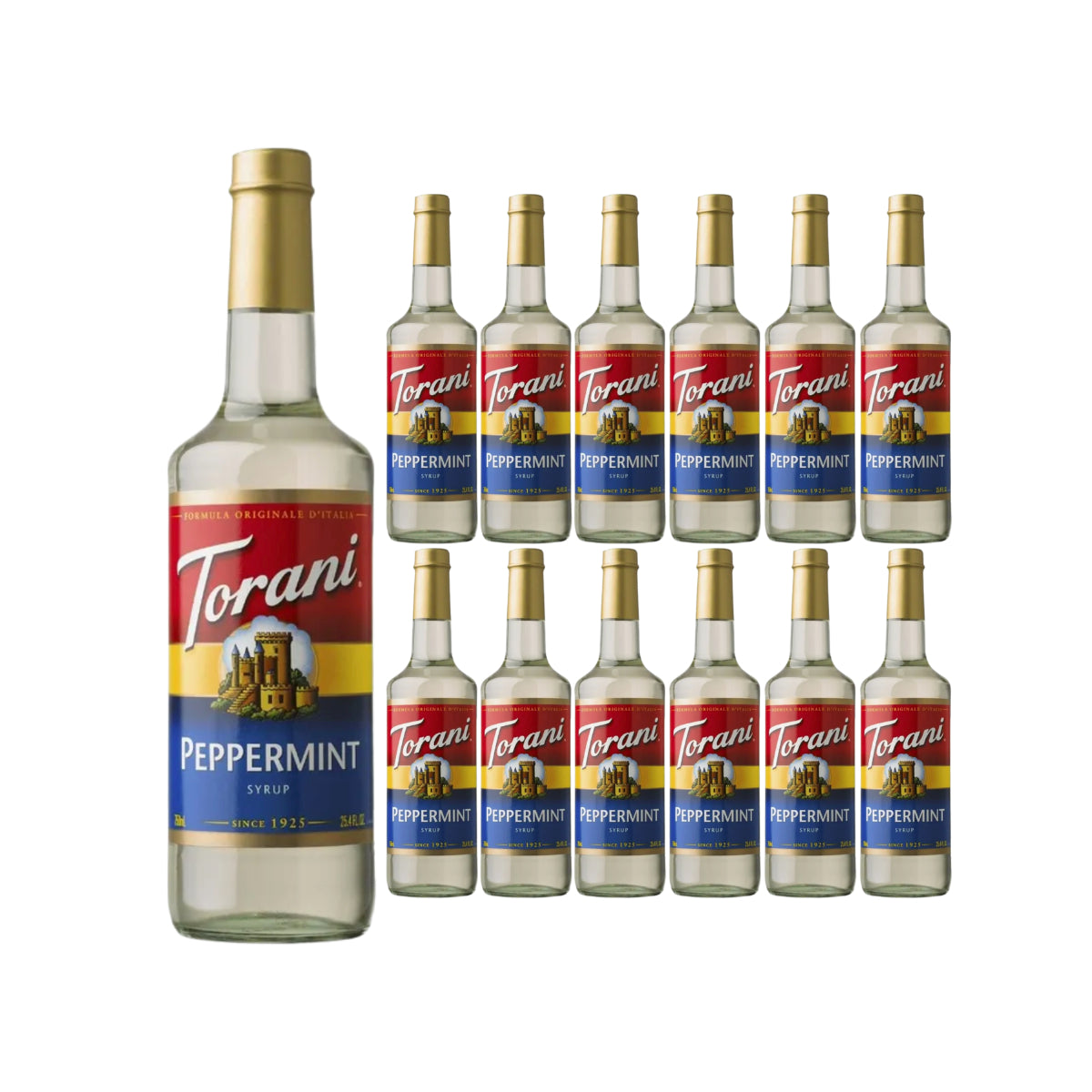 Torani Peppermint Syrup (750ml x 12 Bottles)