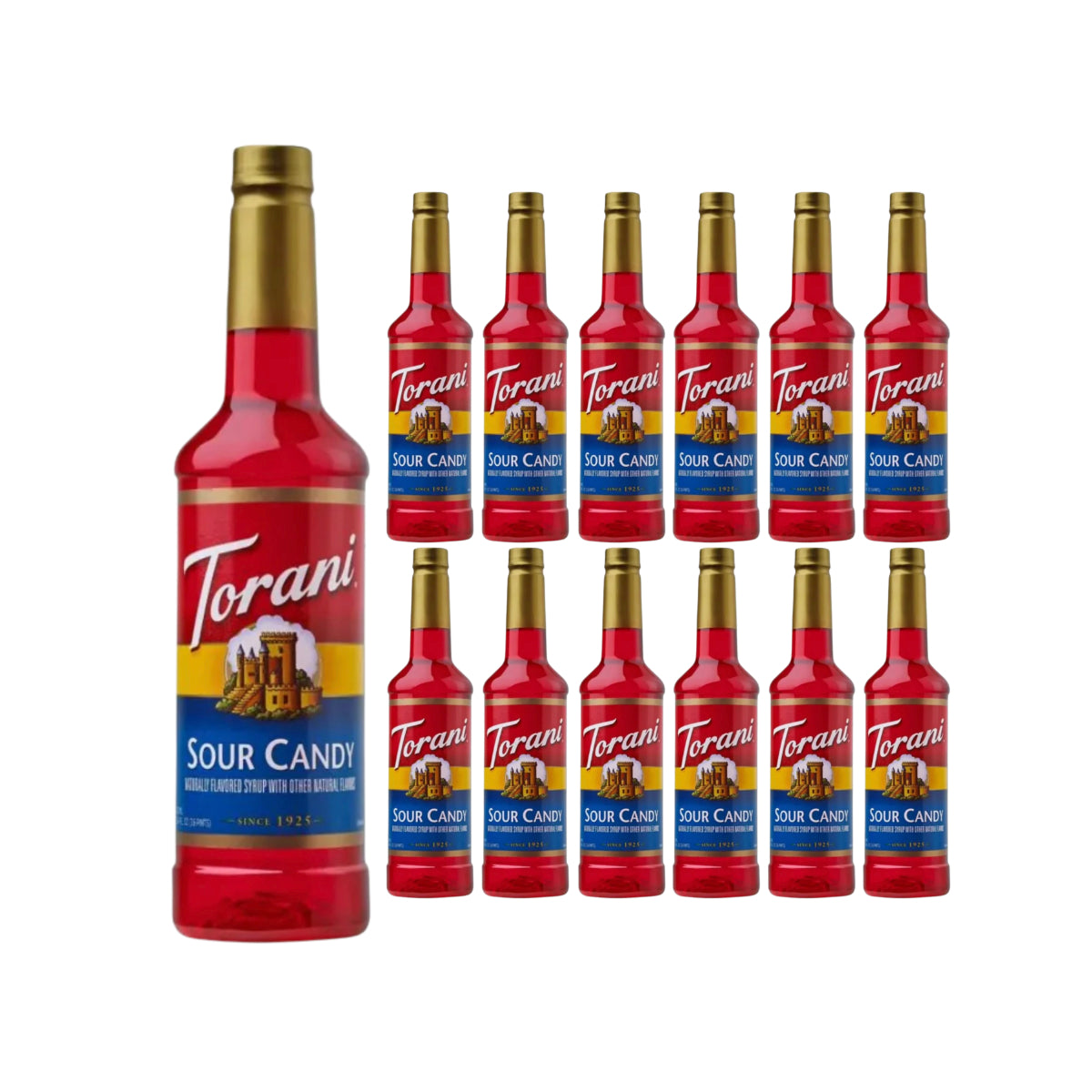Torani Sour Candy Syrup (750ml x 12 Bottles)