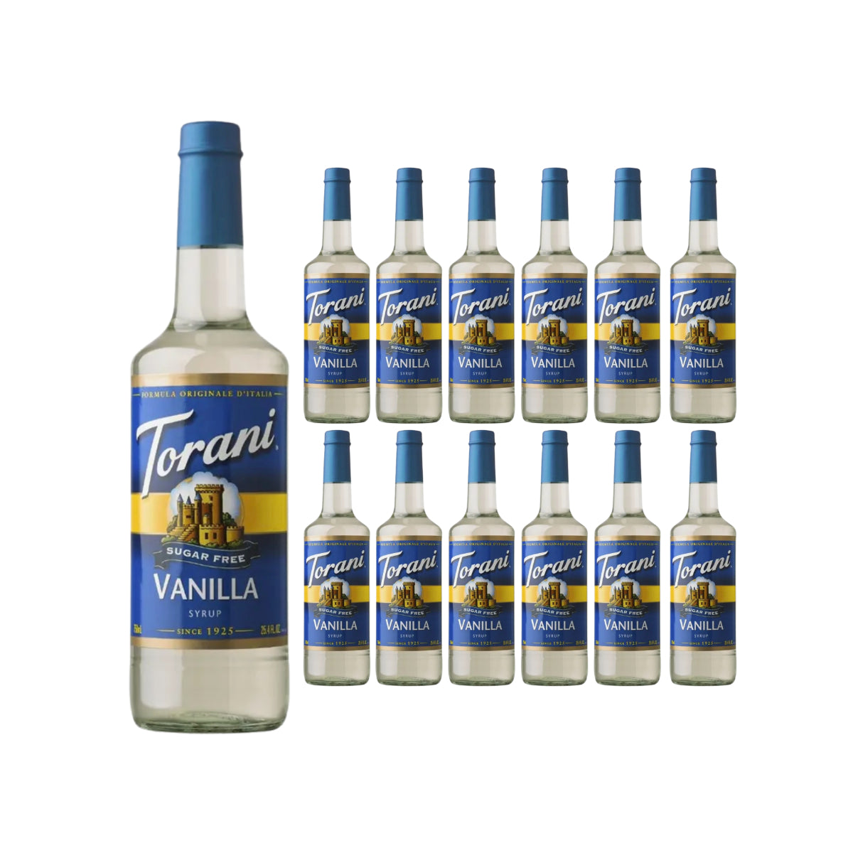 Torani Sugar Free Vanilla Syrup (750ml x 12 Bottles) - The Kitchen ...