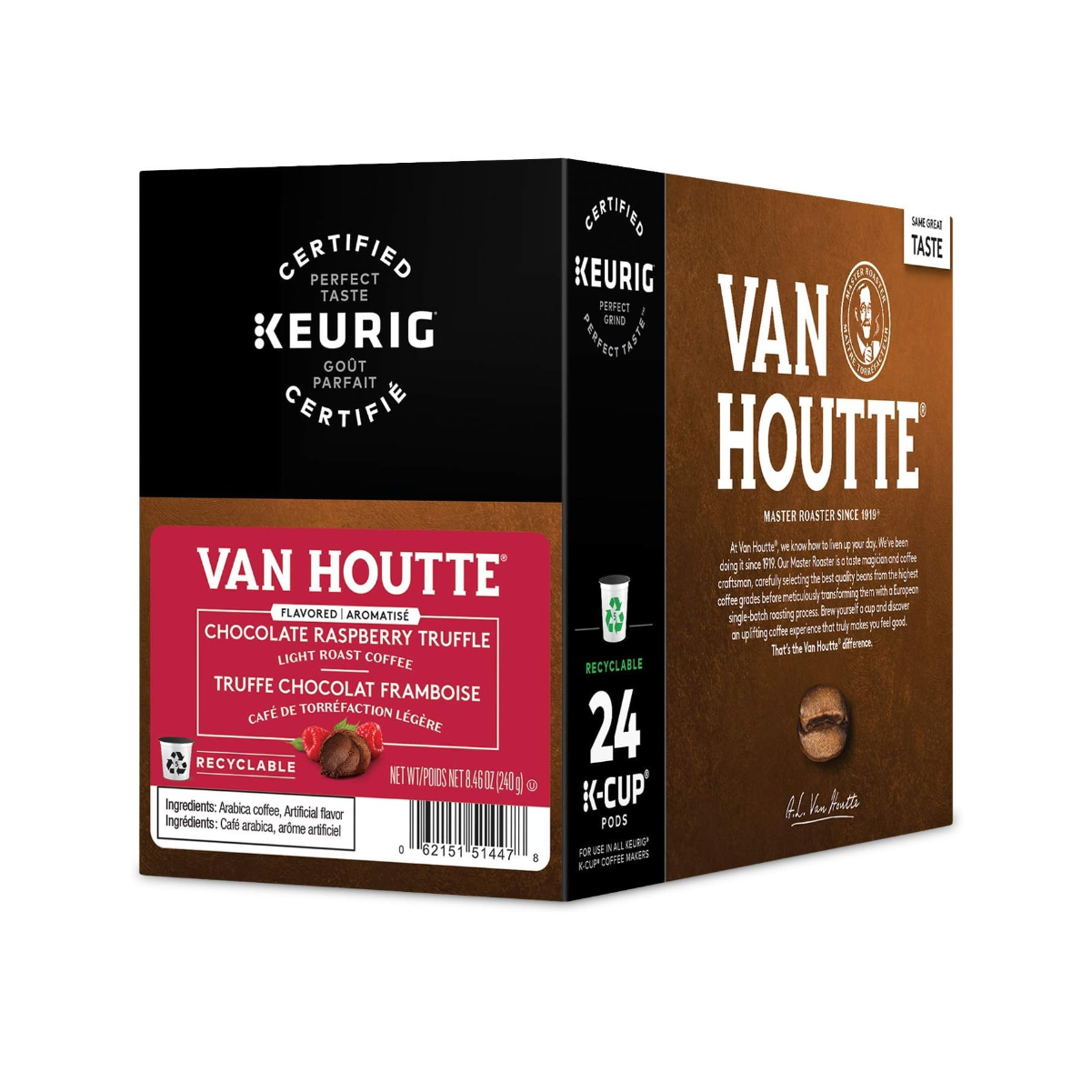 Van Houtte Chocolate Raspberry Truffle Light Roast Coffee Keurig® K-Cup® Pods