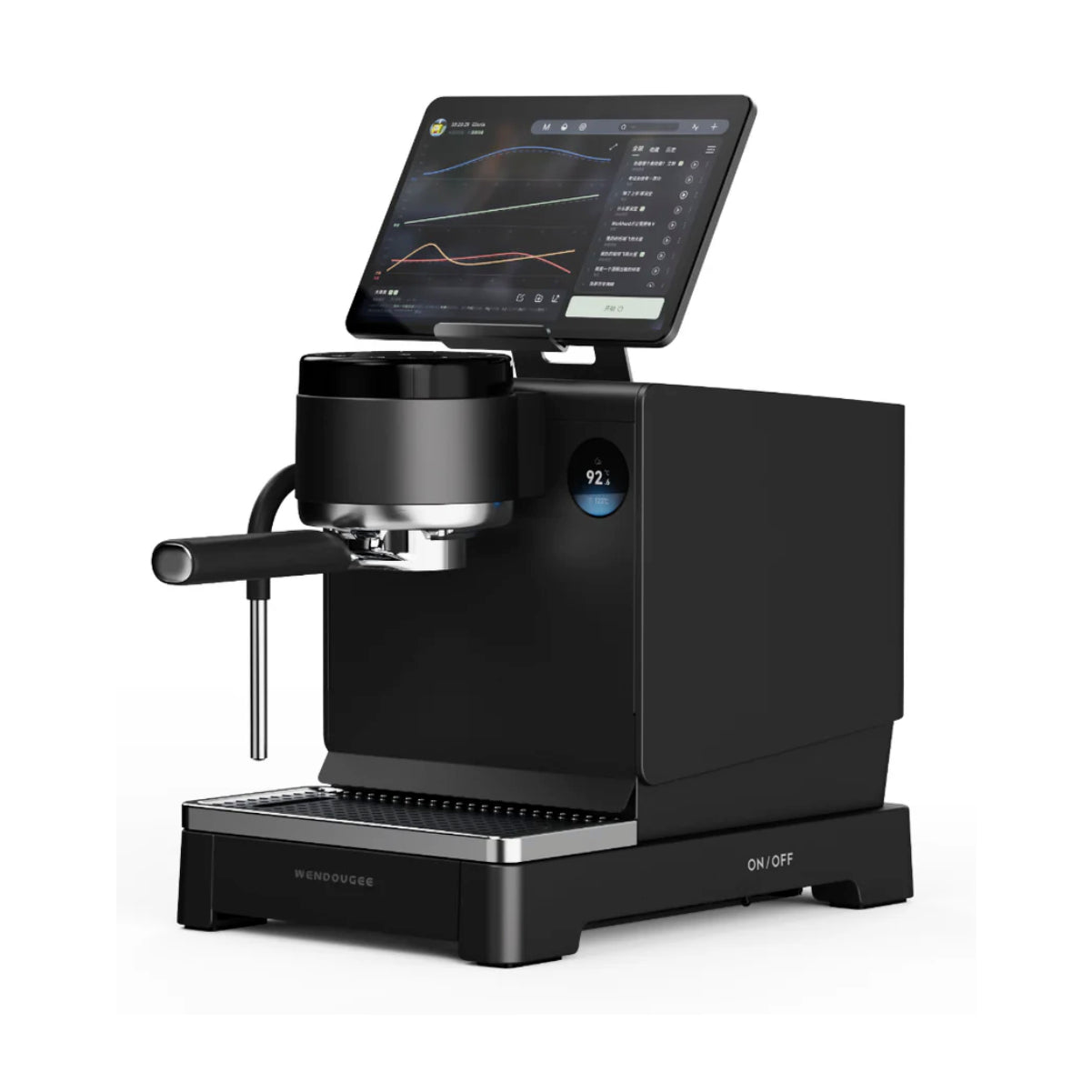WENDOUGEE Lita Dual Boiler Espresso Machine (Black) (w/ Hot Water Spout)