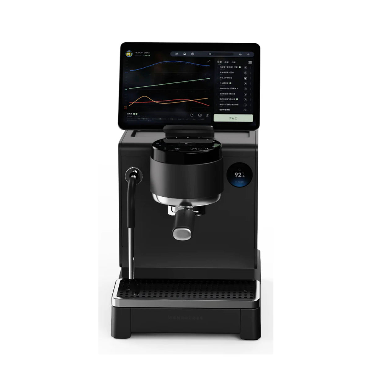 WENDOUGEE Lita Dual Boiler Espresso Machine (Black) (w/ Hot Water Spout)