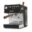 Ascaso Steel Duo Plus V2.5 PID Dual Thermoblock Espresso Machine in black, three-quarter front view