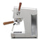 Ascaso Steel Duo Plus V2.5 PID Dual Thermoblock Espresso Machine in inox, side profile showing the water reservoir