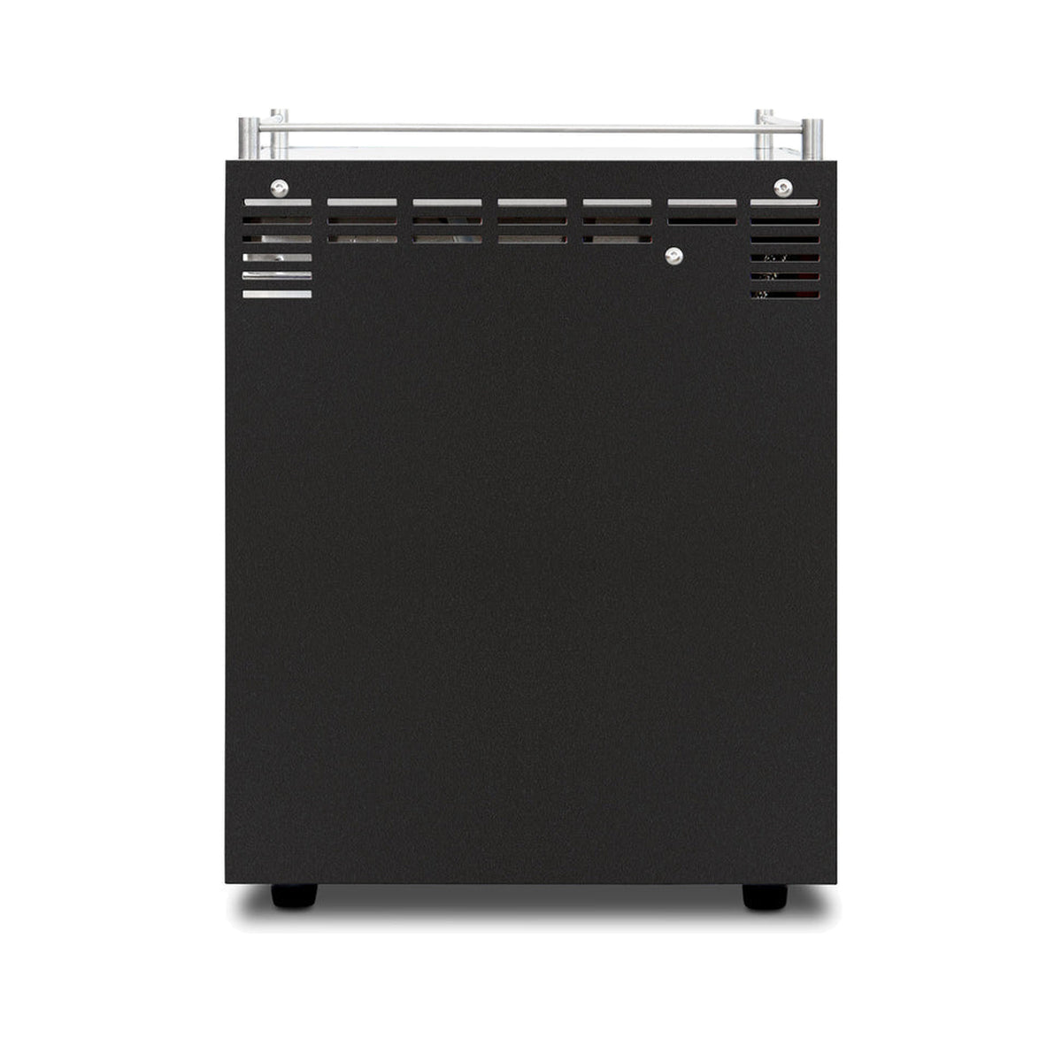 Ascaso Steel Duo V2.5 PID Dual Thermoblock Espresso Machine in black, rear view with ventilation grilles