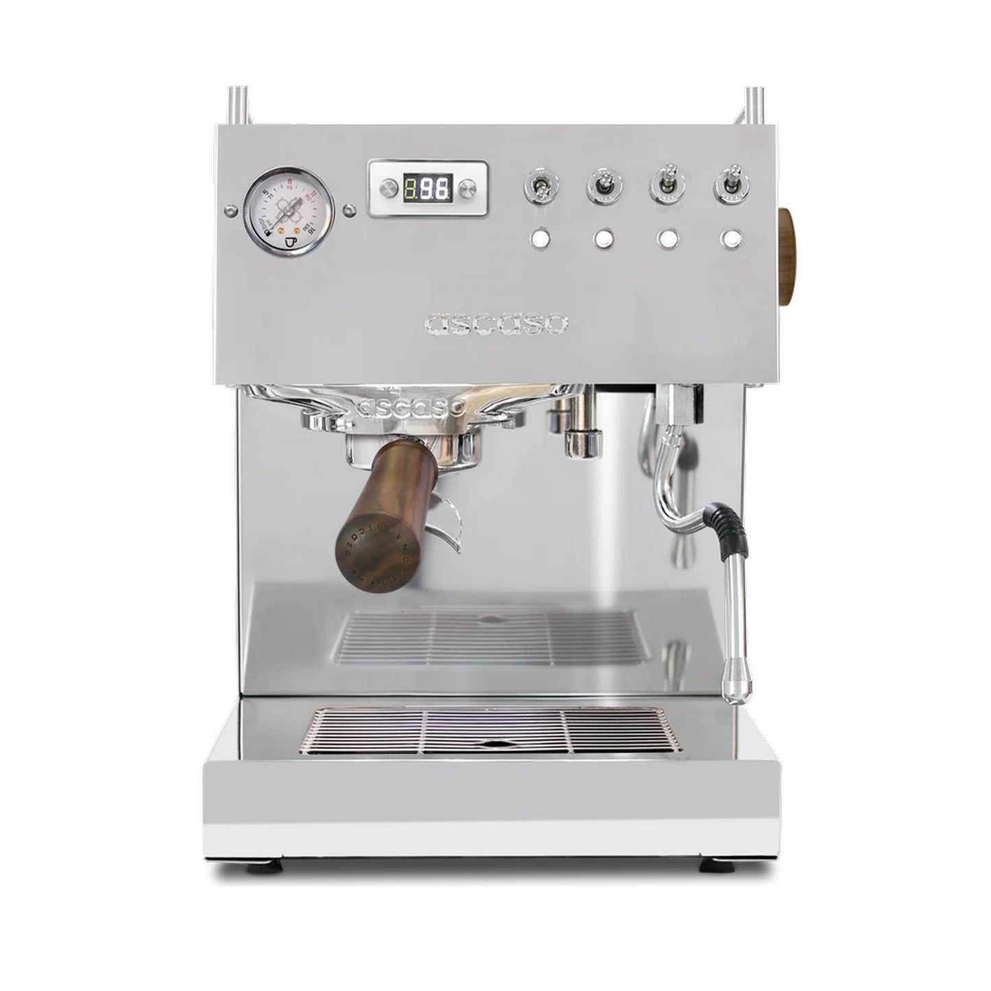 Ascaso Steel Duo V2.5 PID Dual Thermoblock Espresso Machine in inox stainless steel