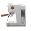 Ascaso Steel Duo V2.5 PID Dual Thermoblock Espresso Machine in inox stainless steel, side profile showing the water reservoir
