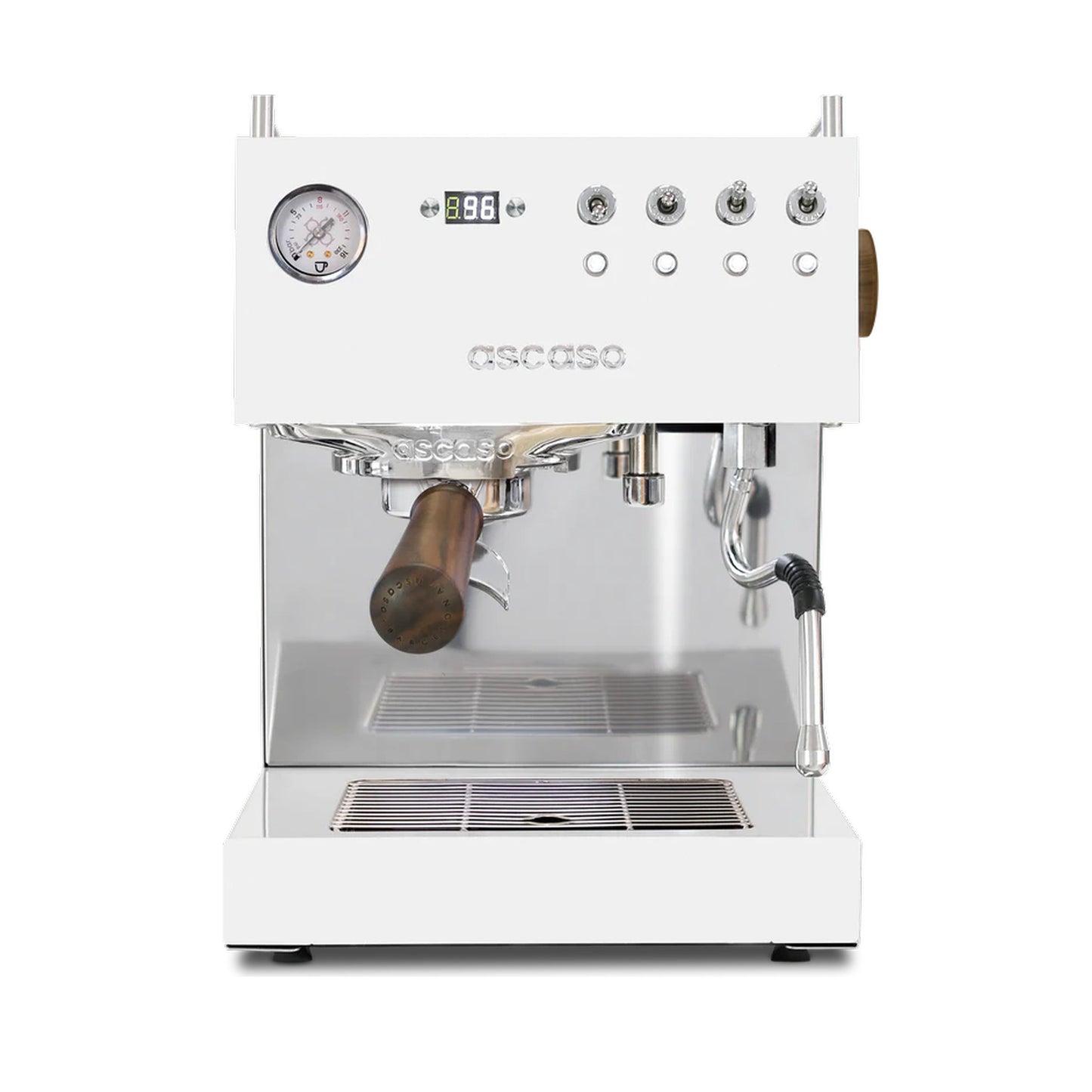 Ascaso Steel Duo V2.5 PID Dual Thermoblock Espresso Machine in white