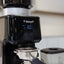 Bellucci Casa Coffee Grinder in black, close-up of the touch screen timer