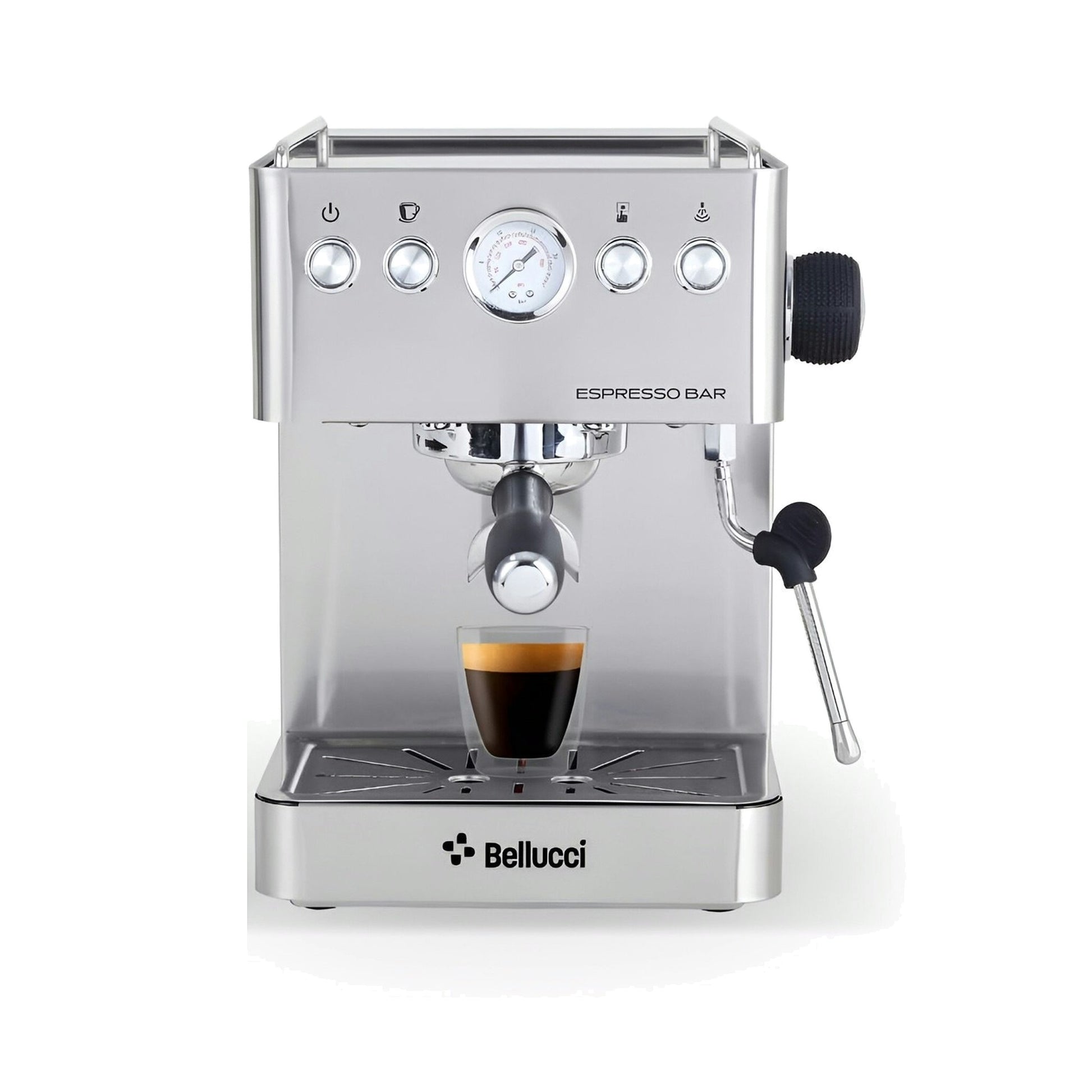 Bellucci Espresso Bar Semi-Automatic Espresso Machine in stainless steel