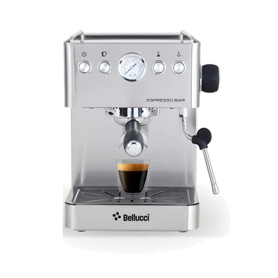 Bellucci Espresso Bar Semi-Automatic Espresso Machine in stainless steel