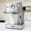 Bellucci Espresso Bar Semi-Automatic Espresso Machine in stainless steel, front view with pressure gauge and 58mm portafilter