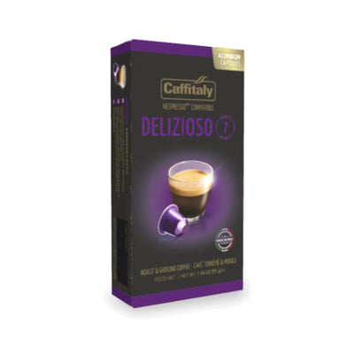 Caffitaly Delizioso Nespresso-Compatible Aluminum Capsules (Pack Of 10)