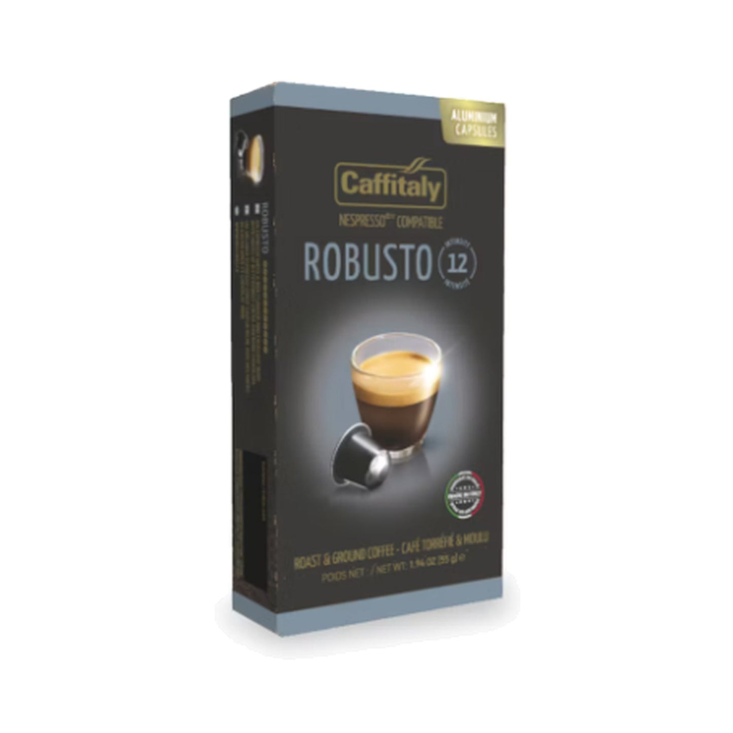 Caffitaly Robusto Nespresso-Compatible Aluminum Capsules (Pack Of 10)