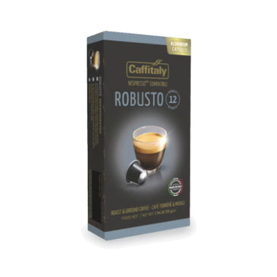 Caffitaly Robusto Nespresso-Compatible Aluminum Capsules (Pack Of 10)
