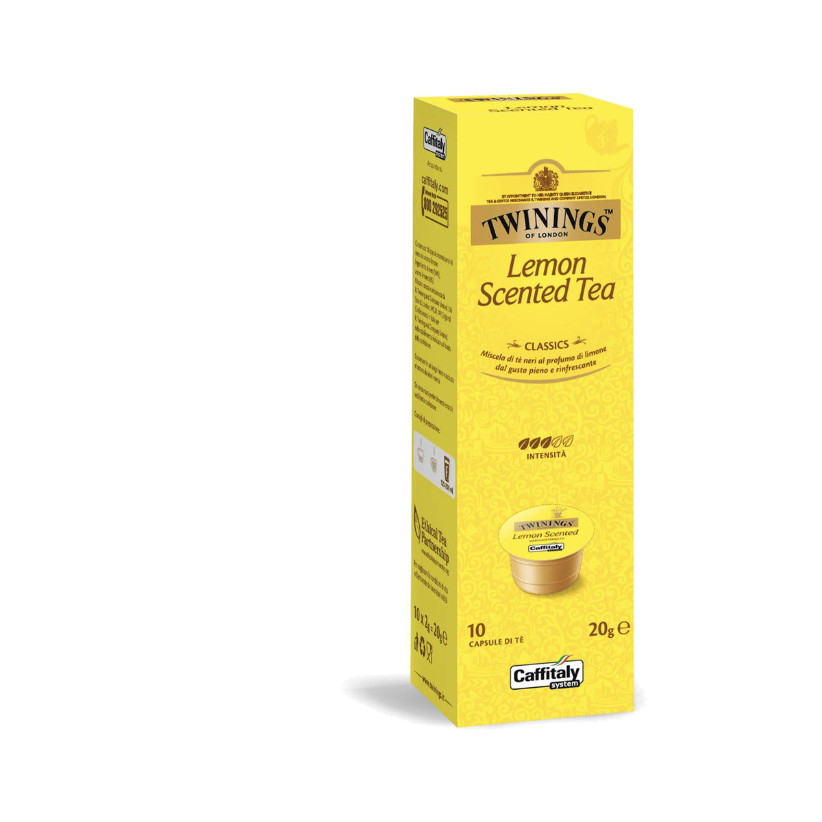 Caffitaly Twinings Lemon Scented Tea Capsules (Pack Of 10)
