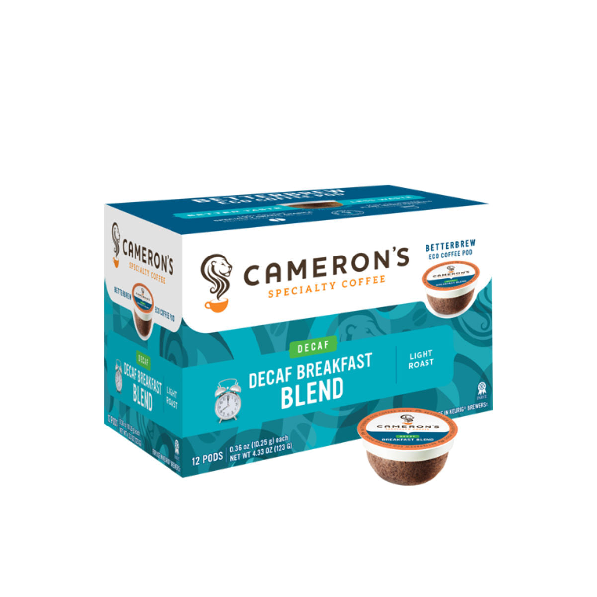 Cameron's Wood & Water Breakfast Blend Decaf Single Serve Coffee Pods