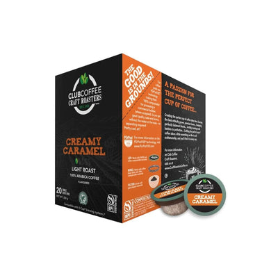 Club Coffee Craft Roasters Creamy Caramel Single-Serve Coffee Pods