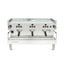 La Marzocco Linea Classic S three group commercial espresso machine, front view in stainless steel