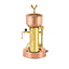 Elektra Microcasa Semi-Automatica Espresso Machine, Copper & Brass, side view