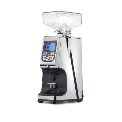 Eureka Atom 60 Timed Coffee Grinder in chrome
