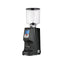 Eureka Atom Specialty 75 coffee grinder in matte black, front three-quarter view