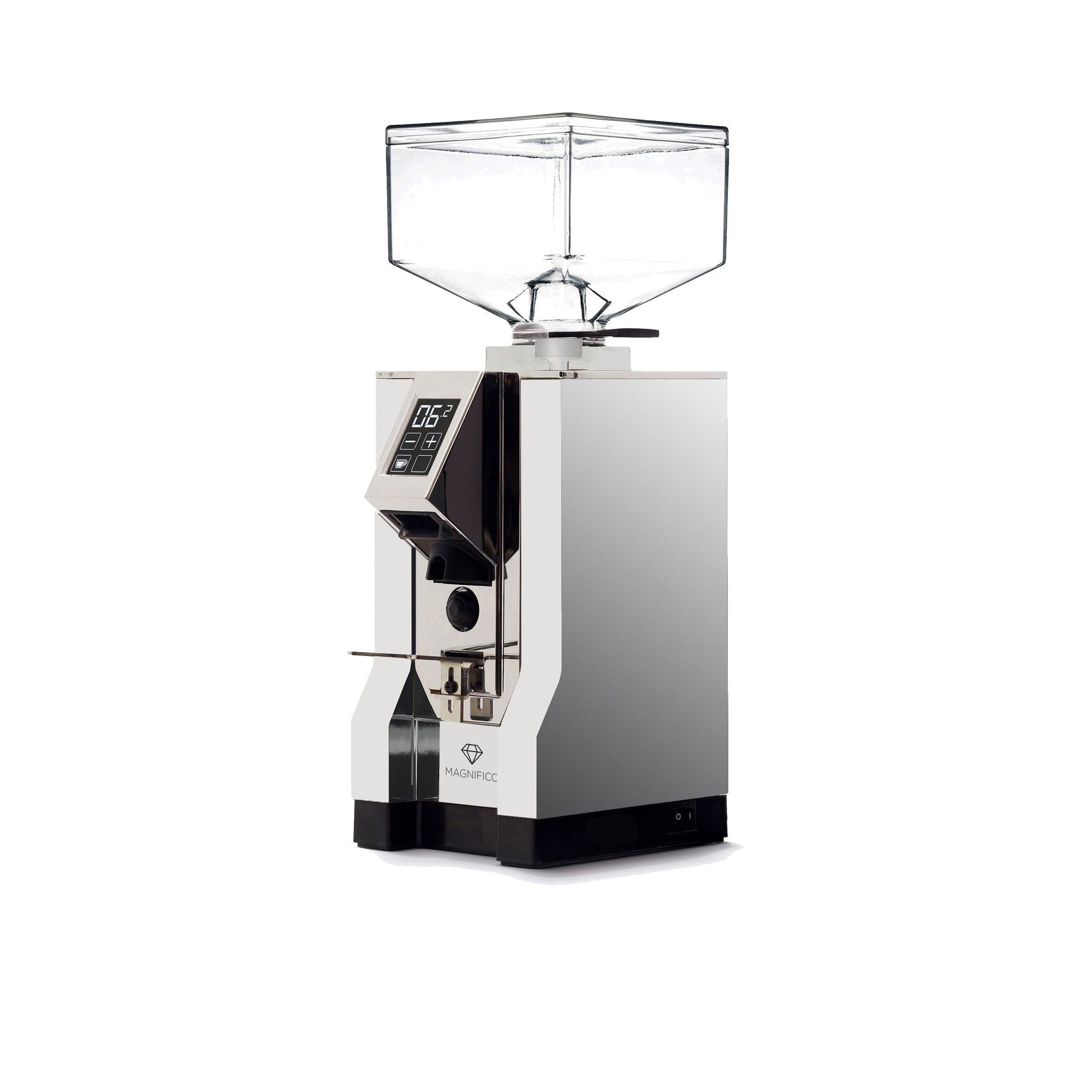Eureka Mignon Magnifico Coffee Grinder in chrome