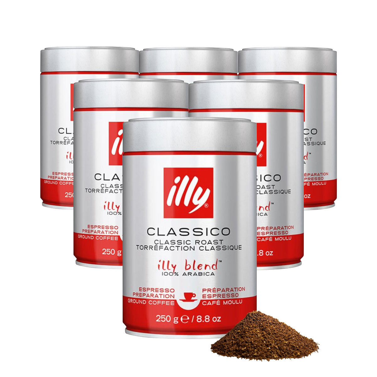 Illy Classico Ground Espresso Coffee Medium Roast 250g The illy-classico-ground-espresso-coffee-medium-roast-250g-the