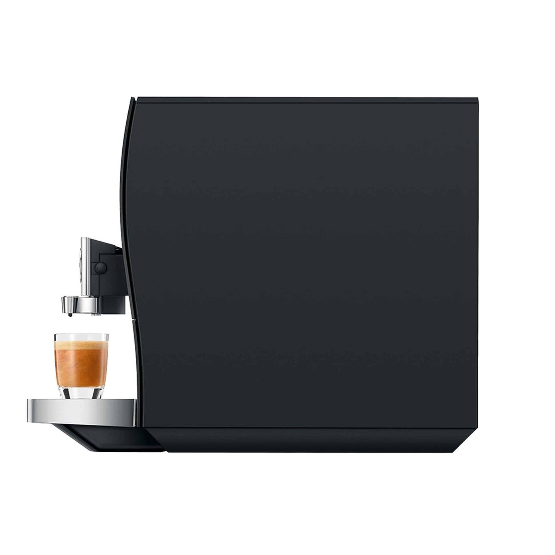Jura Z10 Gen 2 Automatic Espresso Machine in aluminum black, right side view