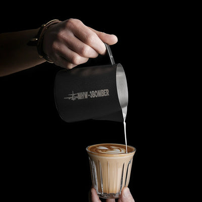 Latte Art Milk Frothing Pitcher – MHW-3BOMBER 5.0 Matte Black PS033B (600ml)