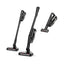 Miele Triflex HX3 Cat & Dog in obsidian black, shown in its three 3-in-1 configurations