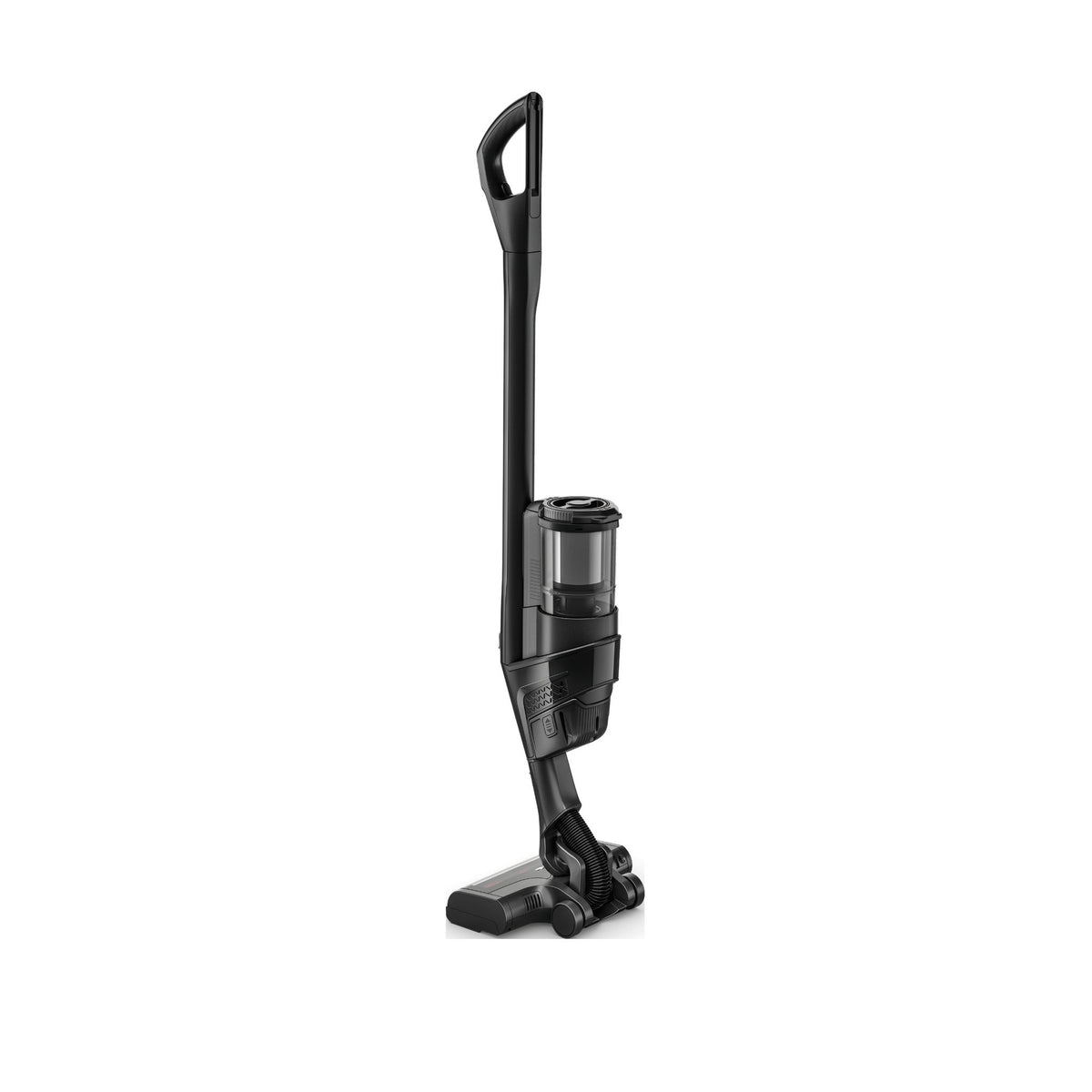 Miele Triflex HX3 Cat & Dog in obsidian black, standing in its free-standing park position