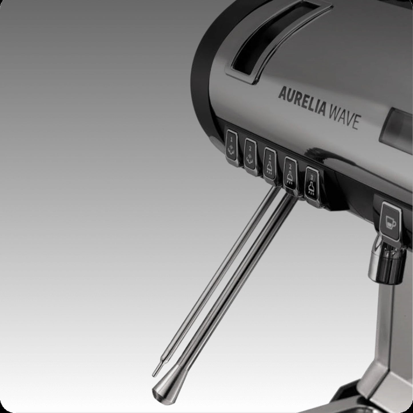 Nuova Simonelli Aurelia Wave 2 Group Volumetric Digit Commercial Espresso Machine, detail view