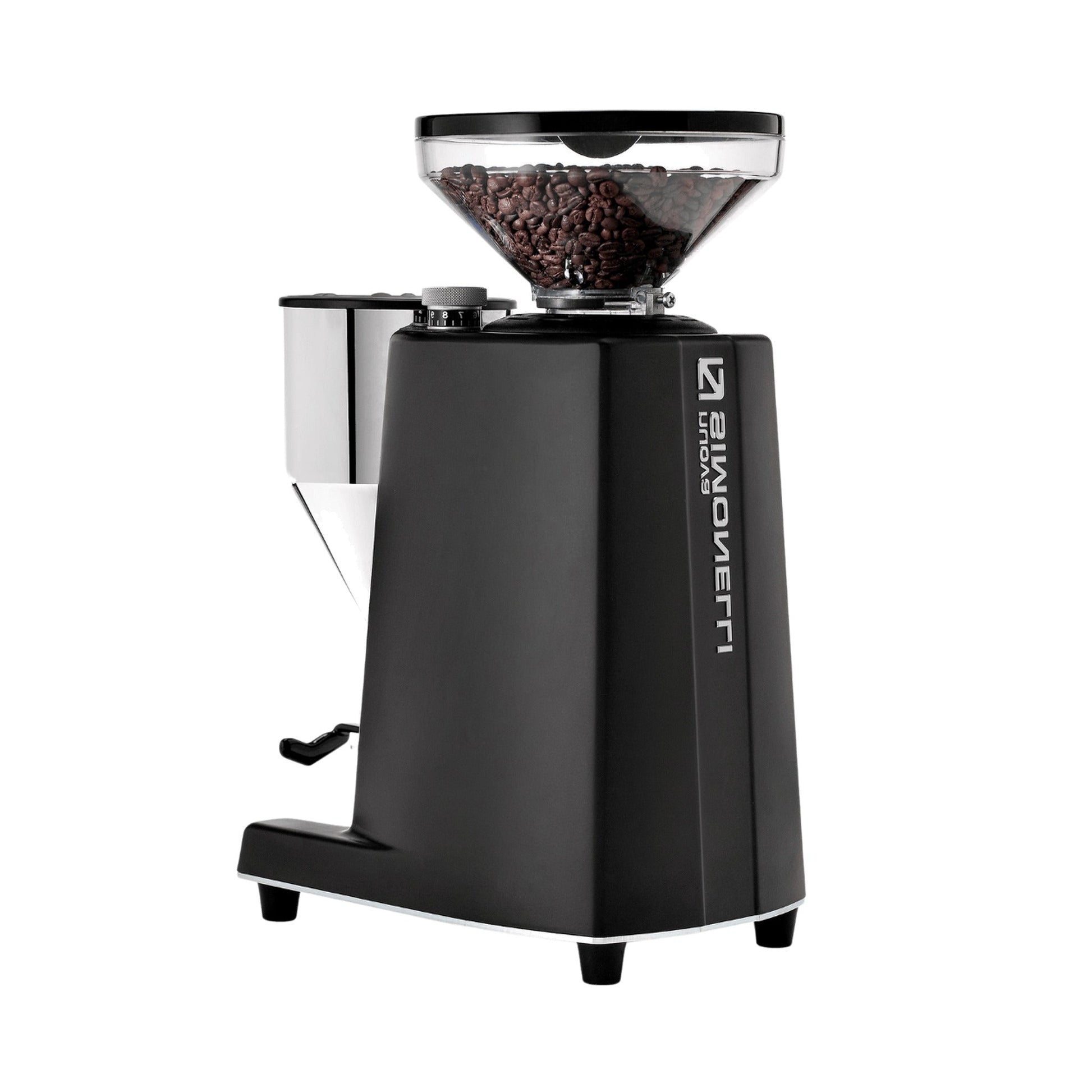 Nuova Simonelli G60 Digital Coffee Grinder, Black, side view