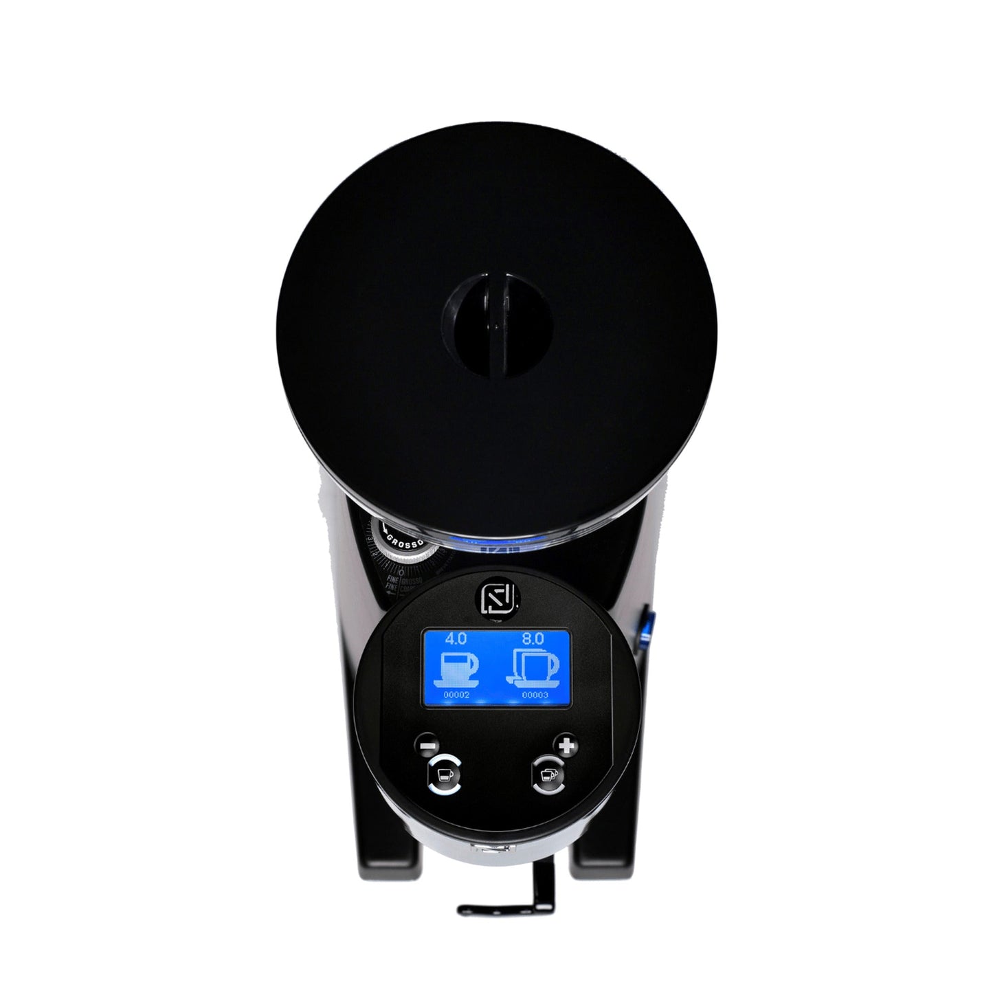 Nuova Simonelli G60 Digital Coffee Grinder, Black, detail view