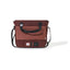 OutIn Flex Messenger Bag in amber brown, three-quarter view with the shoulder strap