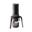 OutIn Foldable Coffee Stand, supporting a portable espresso machine mid-brew