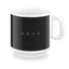 SMEG coffee mug in black, front view showing the SMEG logo