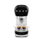 Smeg Manual Espresso Coffee Machine ECF00BLUS in black, front view brewing two espressos