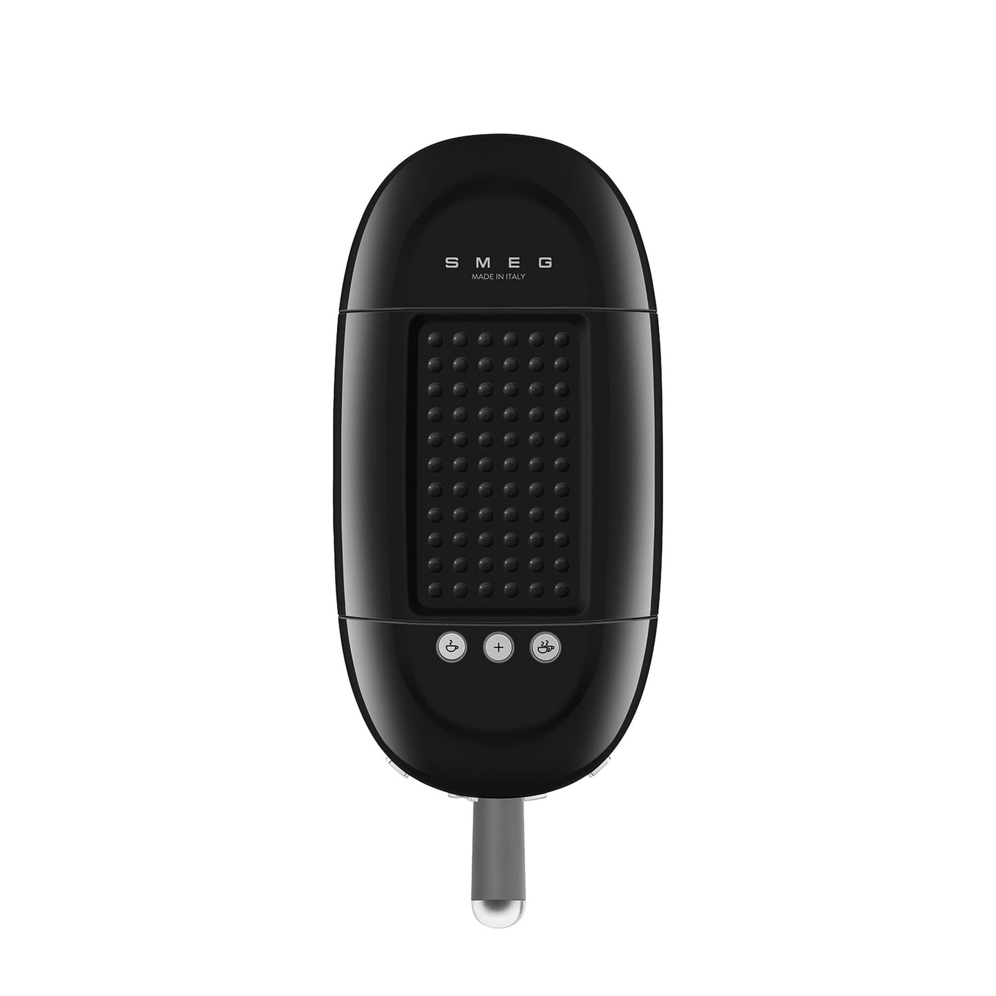 Smeg Manual Espresso Coffee Machine ECF00BLUS in black, top-down view