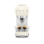 Smeg Manual Espresso Coffee Machine ECF00CRUS in cream, front view brewing two espressos