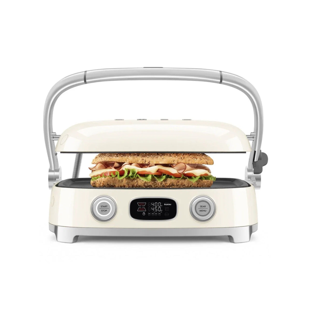 Smeg Multi-Use Countertop Grill MGF01CRUS (Cream)
