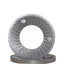 SSP 115mm Flat Burrs in silver knight, front view