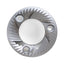 SSP 71mm Flat Burrs in silver knight, front view